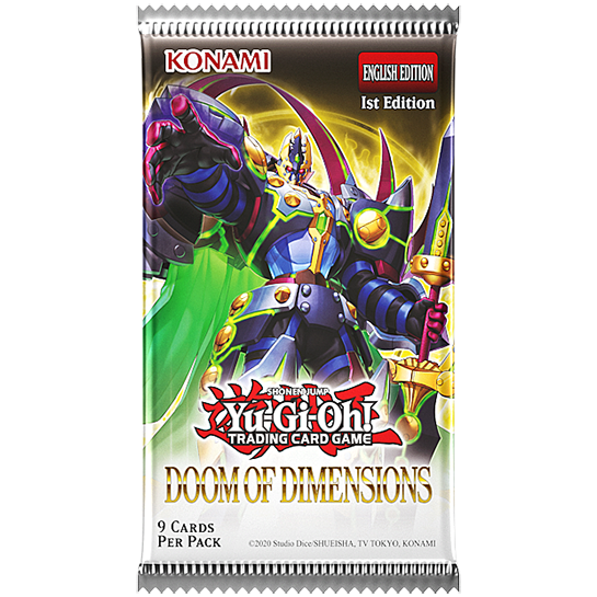 YGO Booster Pack - Doom of Dimensions (1st Edition)