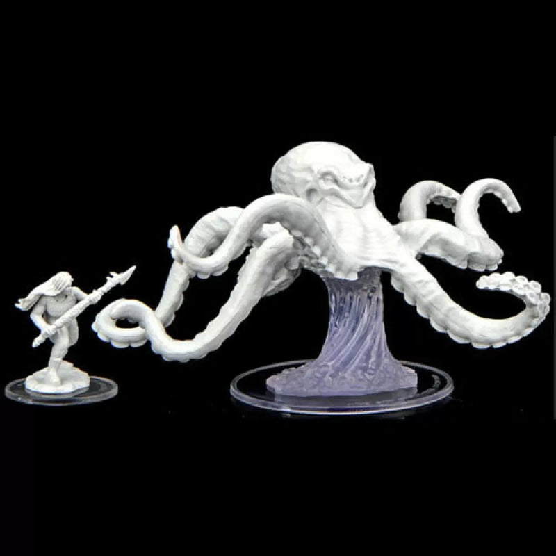 Critical Role Unpainted Minis: Ashari Waverider & Octopus