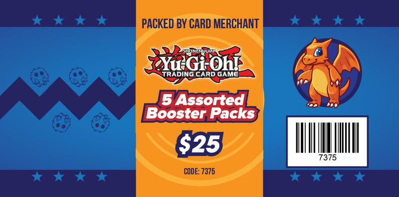 5 Yugioh Assorted Boosters Packs