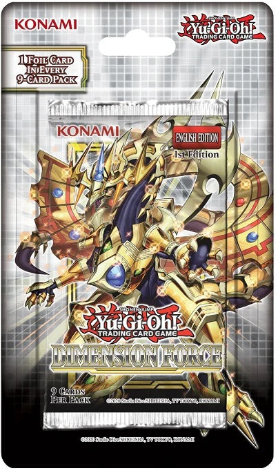 YGO Blister Pack - Dimension Force (1st Edition)