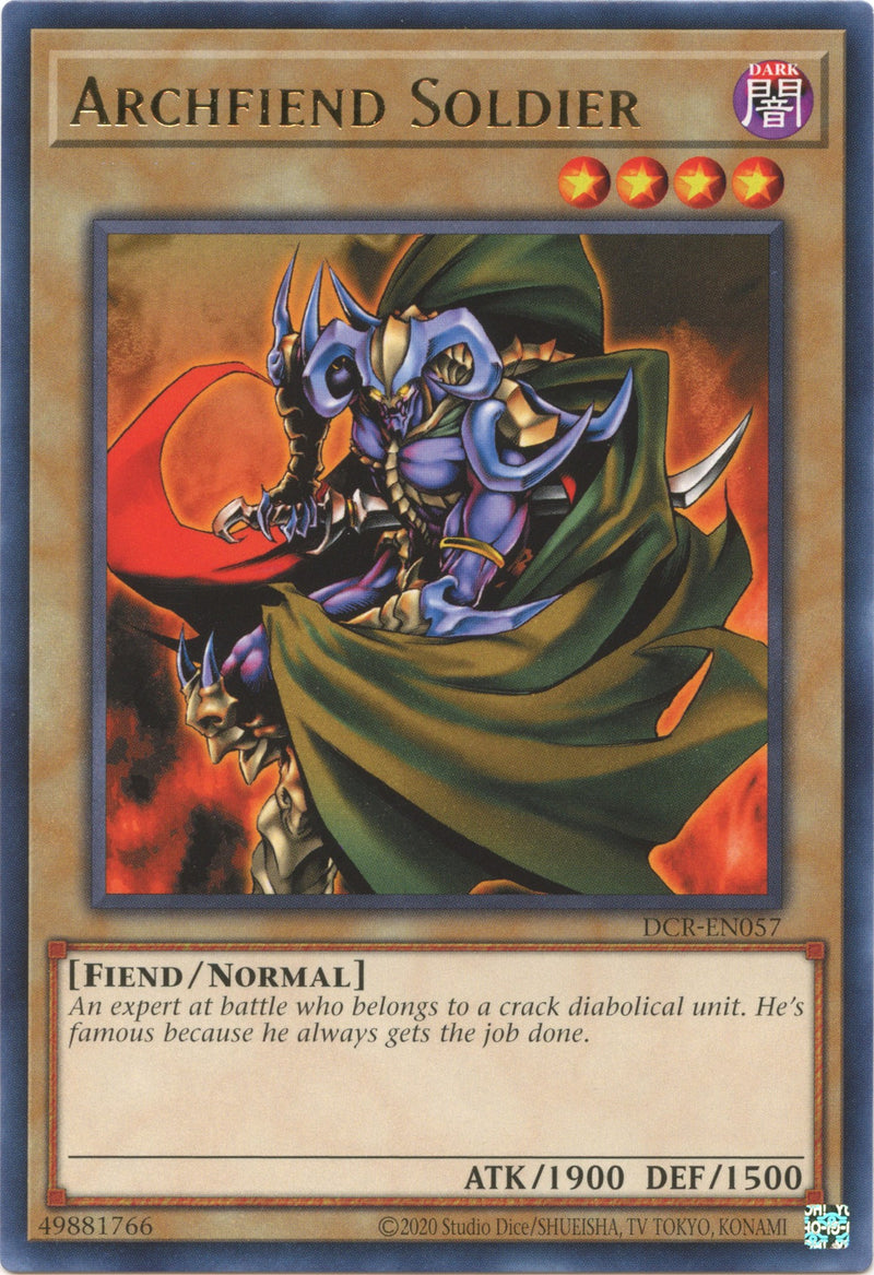 Archfiend Soldier (25th Anniversary) [DCR-EN057] Rare