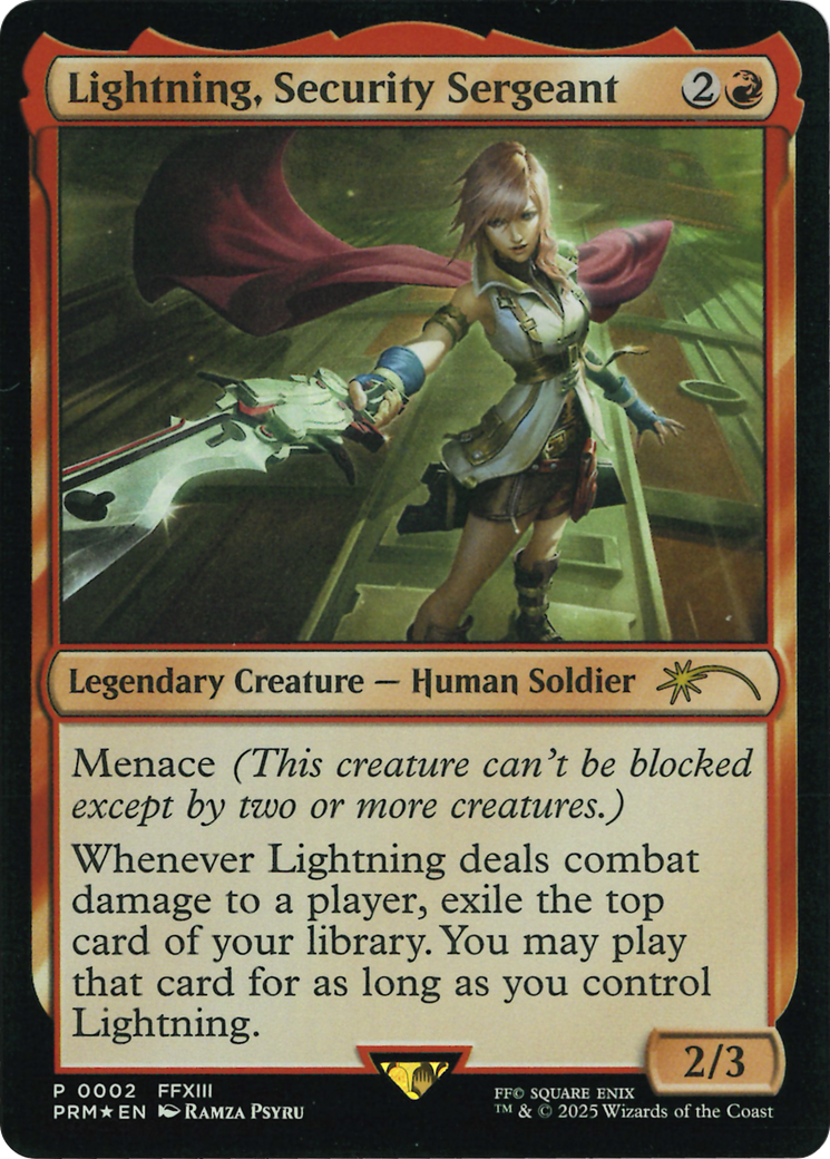 Lightning, Security Sergeant (Costco Bundle) [FINAL FANTASY Promos]