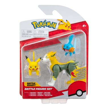 Pikachu, Mudkip & Boultund Battle Figure Pack