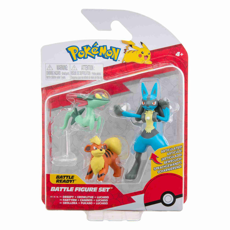 Dreepy, Growlithe, Lucario Battle Figure Pack