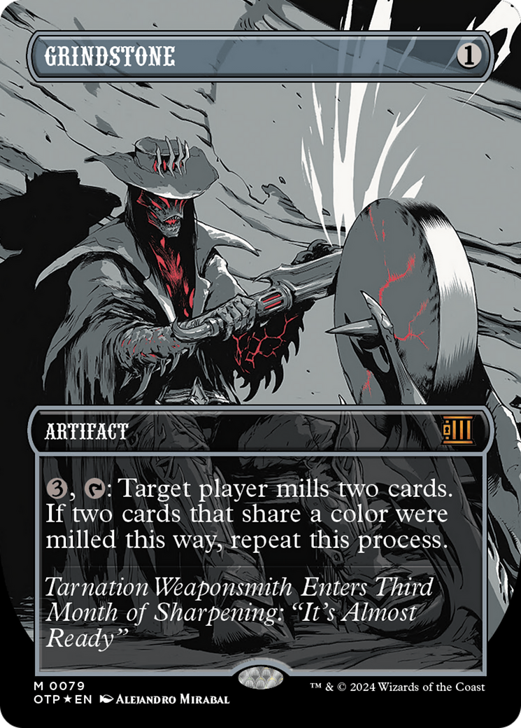 Grindstone (Textured Foil) [Outlaws of Thunder Junction: Breaking News