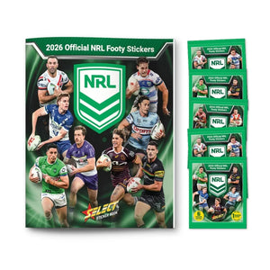 NRL Rugby League - 2026 Select NRL Rugby Stickers Book Bundle