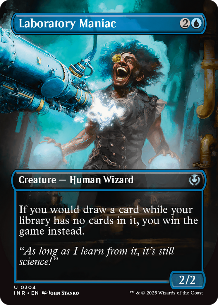 no cards in library mtg Magic: the Gathering - Laboratory Maniac - Innistrad If you would draw a card while your library has no cards in it Winning with no cards in
