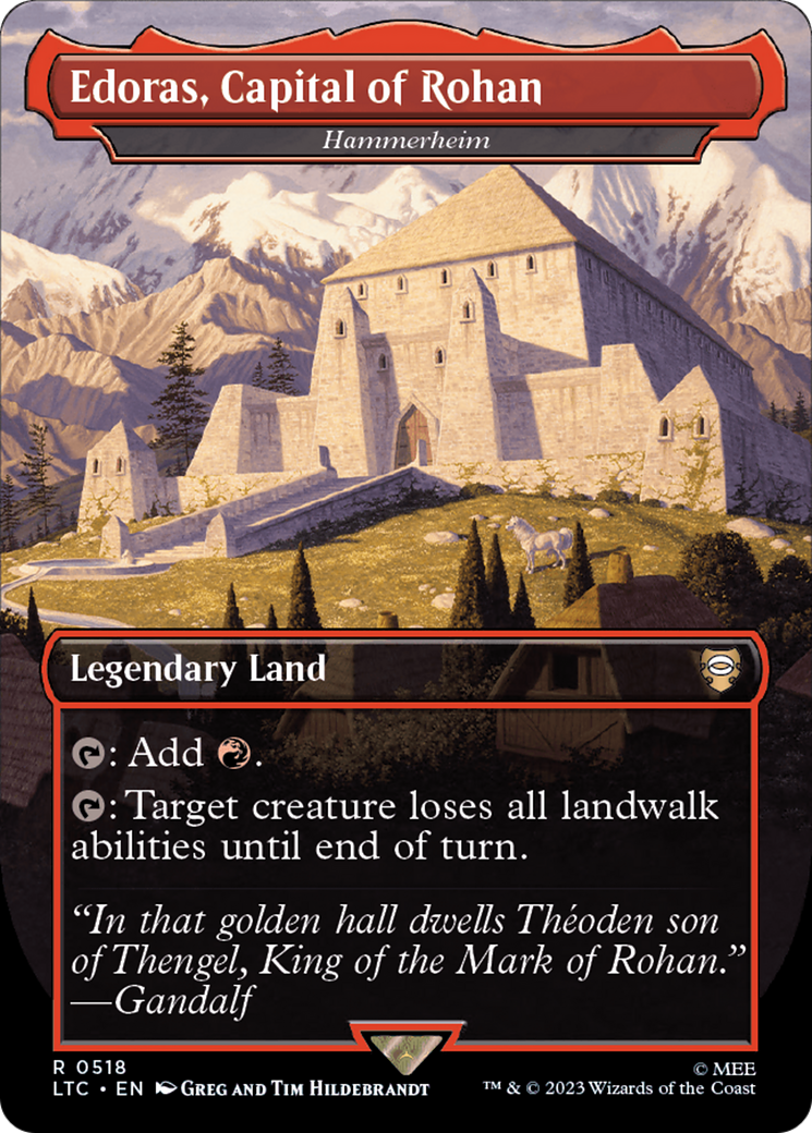 Edoras, Capital of Rohan - Hammerheim (Borderless) [The Lord of the Ri Edoras, Capital of Rohan - Hammerheim (Borderless) [The Lord of the Ri