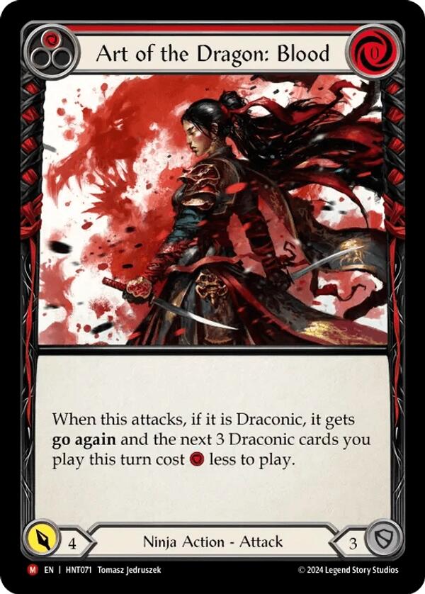 Art of the Dragon: Blood [HNT071] (The Hunted)  Rainbow Foil