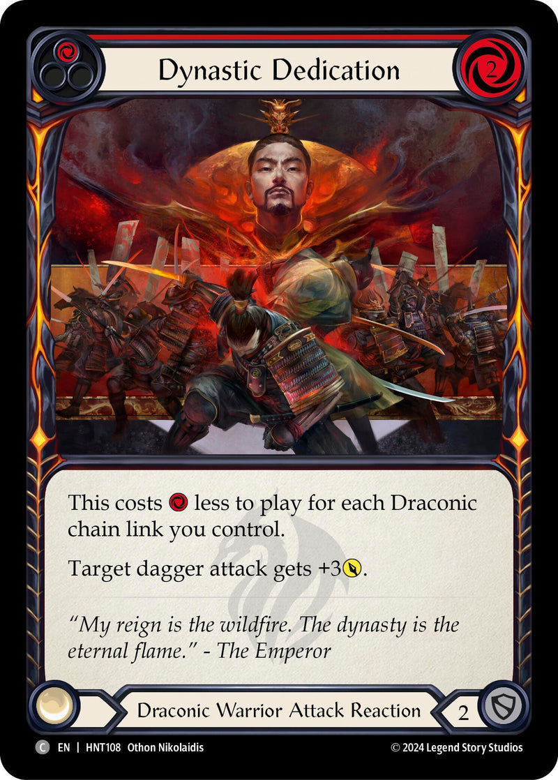 Dynastic Dedication (Red) [HNT108] (The Hunted)  Rainbow Foil