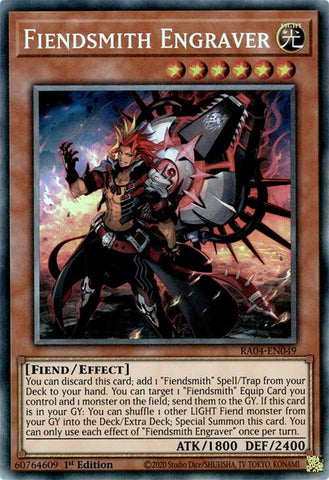 Fiendsmith Engraver [RA04-EN049] Prismatic Collector's Rare