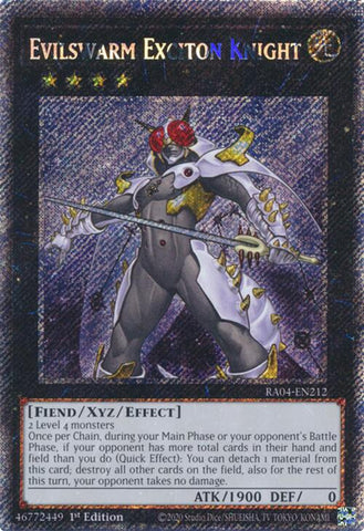 Evilswarm Exciton Knight [RA04-EN212] Platinum Secret Rare