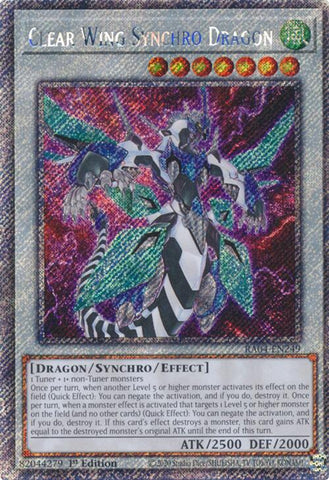 Clear Wing Synchro Dragon [RA04-EN249] Platinum Secret Rare
