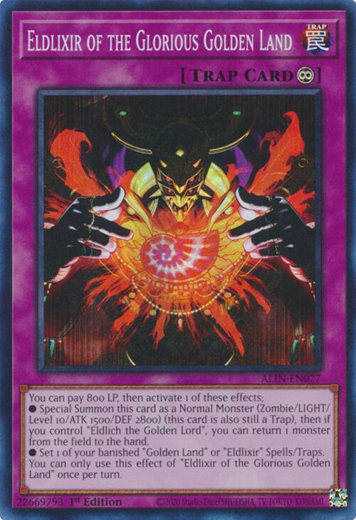 Eldlixir of the Glorious Golden Land [ALIN-EN077] Super Rare