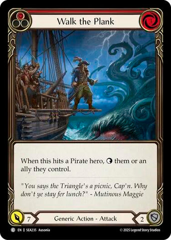 Walk the Plank (Red) [SEA235] (High Seas)  Rainbow Foil
