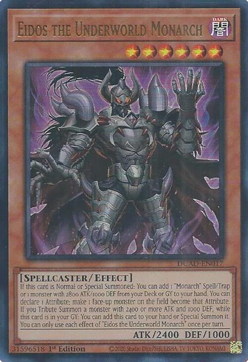 yugioh monarch cards YU-GI-OH! - Erebus The Underworld (SR01-EN001) - Structure Deck: Emperor of Darkness - Edition from your Deck to your hand Monarch | Yu-Gi-Oh! Wiki |