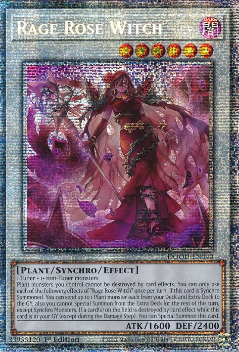 Rage Rose Witch (Starlight Rare) [DOOD-EN040] Starlight Rare