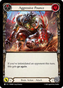 Aggressive Pounce (Red) (Rainbow Foil) [PEN009] (Compendium of Rathe)  Rainbow Foil
