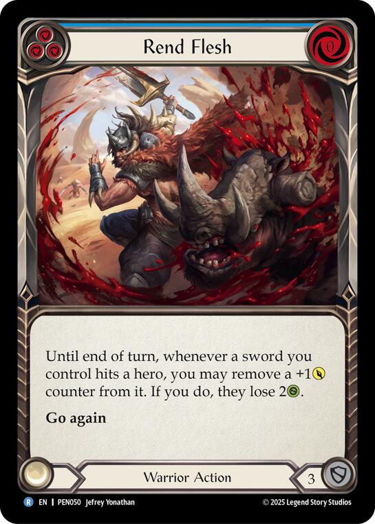 Rend Flesh (Blue) (Regular) [PEN050] (Compendium of Rathe)