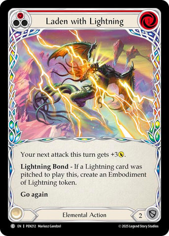 Laden With Lightning (Red) (Regular) [PEN212] (Compendium of Rathe)
