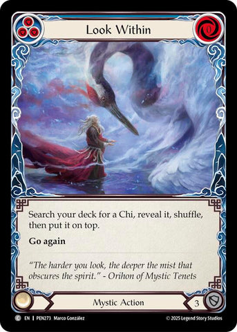 Look Within (Blue) (Rainbow Foil) [PEN273] (Compendium of Rathe)  Rainbow Foil