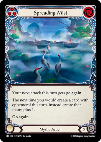 Spreading Mist (Blue) (Rainbow Foil) [PEN274] (Compendium of Rathe)  Rainbow Foil