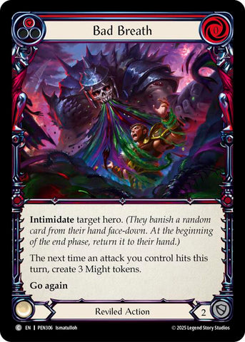 Bad Breath (Red) (Rainbow Foil) [PEN306] (Compendium of Rathe)  Rainbow Foil