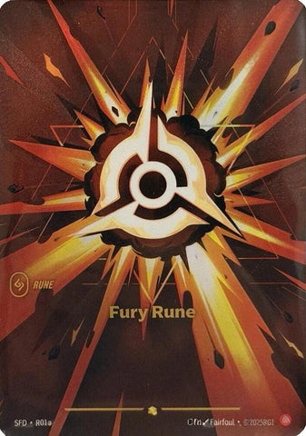 Fury Rune [R01a] Alternate Art -FOIL (Spiritforged)