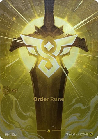 Order Rune [R06a] Alternate Art -FOIL (Spiritforged)