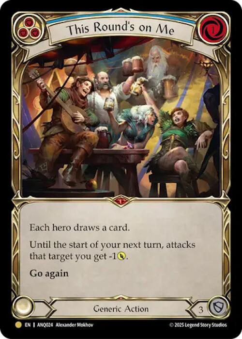 This Rounds On Me (Blue) (Gold) [ANQ024] (Compendium of Rathe - Antiquity Pack)  Rainbow Foil