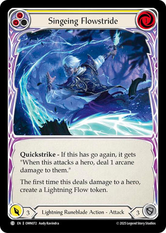Singeing Flowstride (Yellow) [OMN072] (Omens of the Third Age)