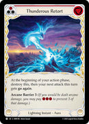 Thunderous Retort (Red) [OMN196] (Omens of the Third Age)  Rainbow Foil
