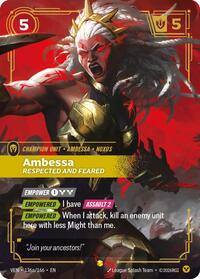 Ambessa, Respected and Feared (Alternate Art) (136a/166) - Epic