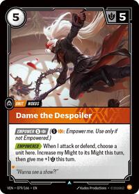 Dame the Despoiler  FOIL  (079/166) - Uncommon