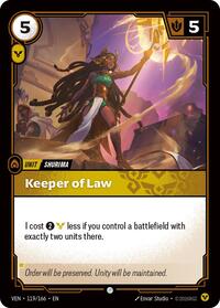 Keeper of Law  FOIL  (119/166) - Common