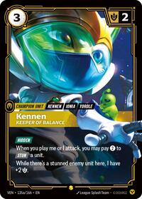 Kennen, Keeper of Balance (Alternate Art) (135a/166) - Rare