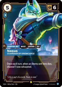 Nasus, Guardian of Knowledge (Alternate Art) (063a/166) - Rare