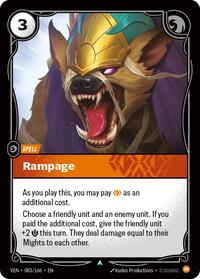 Rampage  FOIL  (083/166) - Uncommon