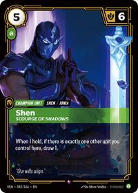 Shen, Scourge of Shadows (042/166) - Rare