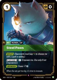 Steel Paws (043/166) - Rare