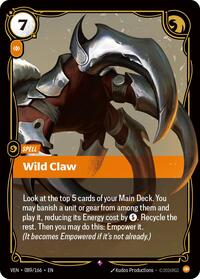 Wild Claw (089/166) - Rare