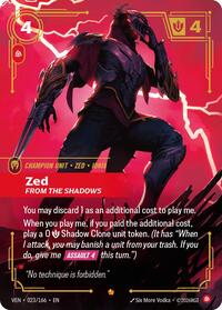 Zed, From the Shadows (023/166) - Epic