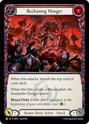 Beckoning Hunger (Red) [IAR017] (Usurp the Shadow Throne)  Rainbow Foil