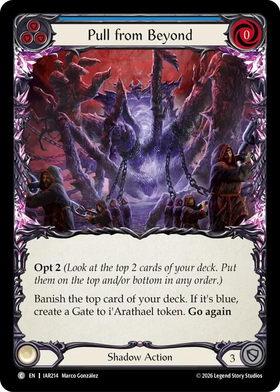 Pull from Beyond (Blue) [IAR214] (Usurp the Shadow Throne)  Rainbow Foil