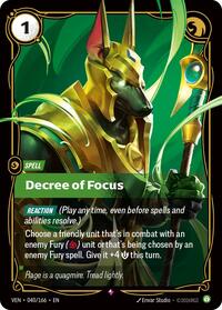 Decree of Focus (040/166) - Rare