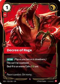 Decree of Rage (015/166) - Rare