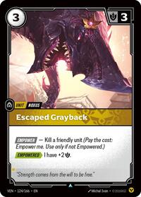 Escaped Grayback  FOIL  (124/166) - Uncommon