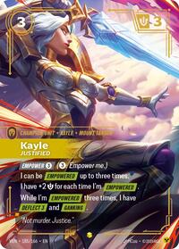 Kayle, Justified (Overnumbered) (185/166) - Rare