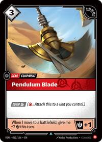Pendulum Blade  FOIL  (011/166) - Uncommon