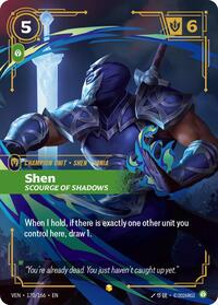 Shen, Scourge of Shadows (Overnumbered) (170/166) - Rare